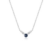 Lantisor argint cu perla naturala neagra si cristale DiAmanti SK23228N_B-G